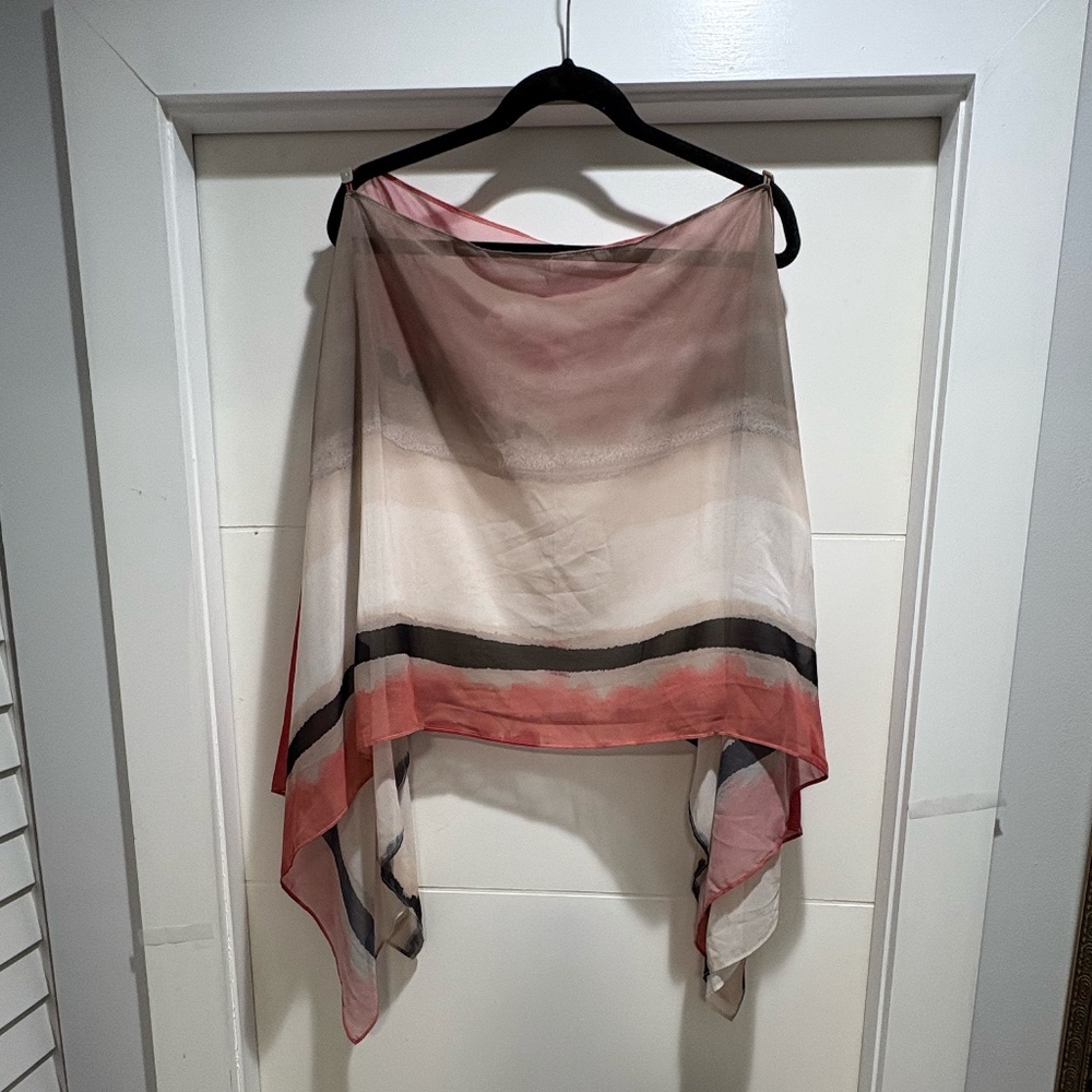 Chico's  light weight chiffon ponchio